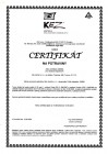 Certifikát KEZ  2021 výroba